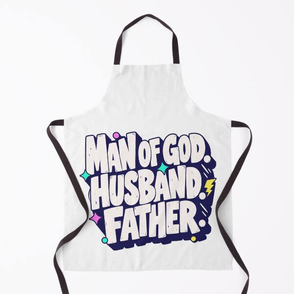 Item preview, Man of God Husband Father Christian Fathers Day Retro Faith Dad Design designed and sold by HahaHandlesHub.