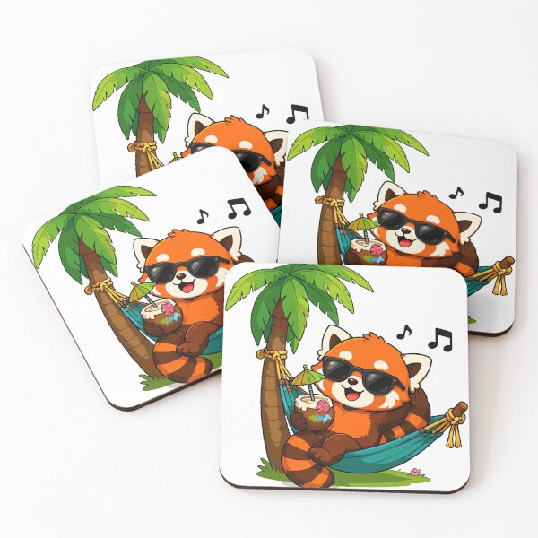 Item preview, Cute Red Panda Vacation designed and sold by Krincydigitalart.