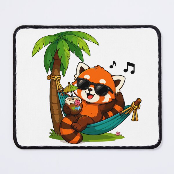 Item preview, Cute Red Panda Vacation designed and sold by Krincydigitalart.