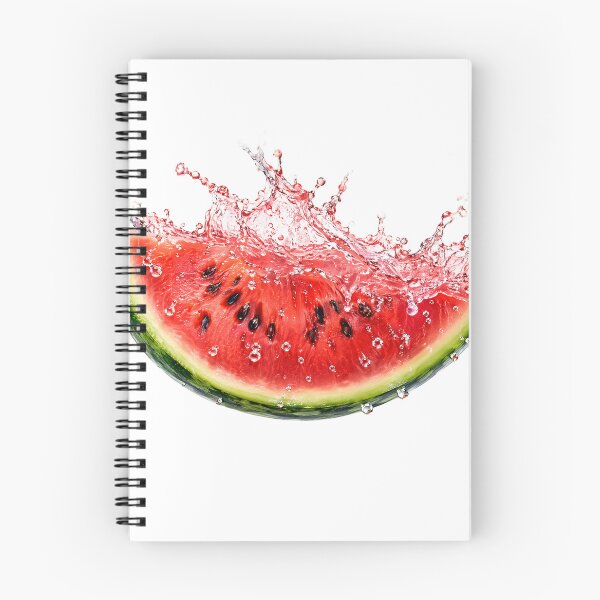 Item preview, Fresh Watermelon Slice Water Splash Art designed and sold by FlatInkStudio.