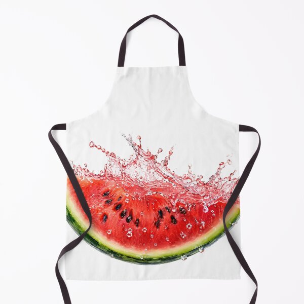 Item preview, Fresh Watermelon Slice Water Splash Art designed and sold by FlatInkStudio.