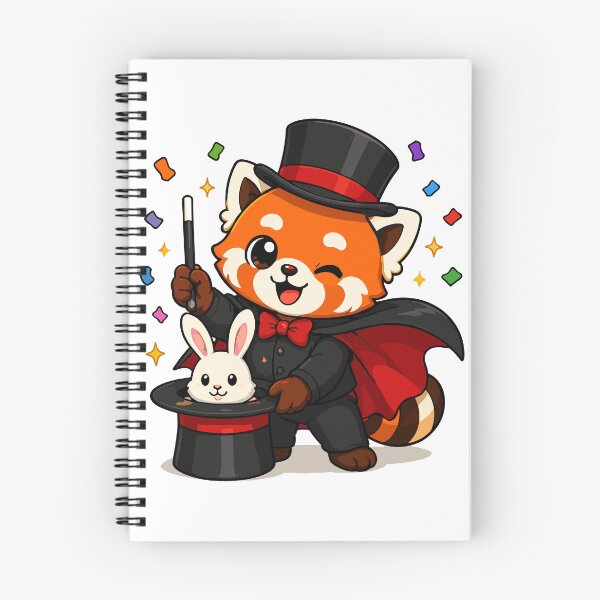 Item preview, Cute Red Panda Magician designed and sold by Krincydigitalart.