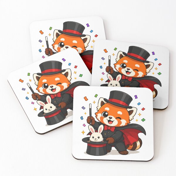 Item preview, Cute Red Panda Magician designed and sold by Krincydigitalart.