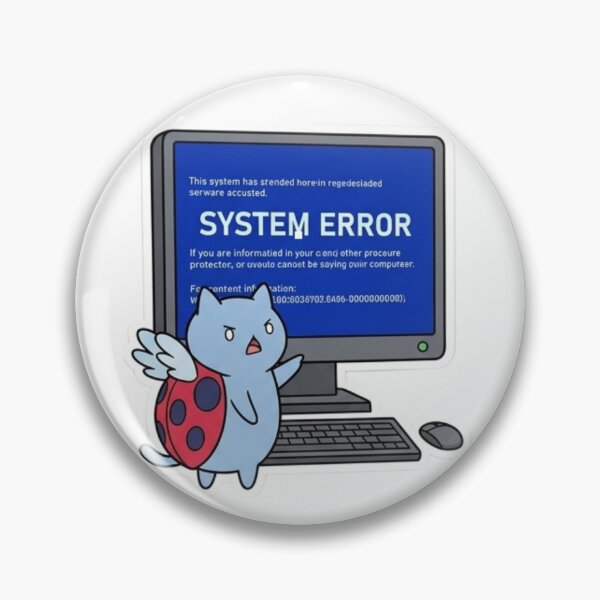Item preview, Funny Programmer Gift System Error Blue Screen Cat BSOD  Kawaii Developer Humor Shirt Windows Error Gift designed and sold by Dev Mode.