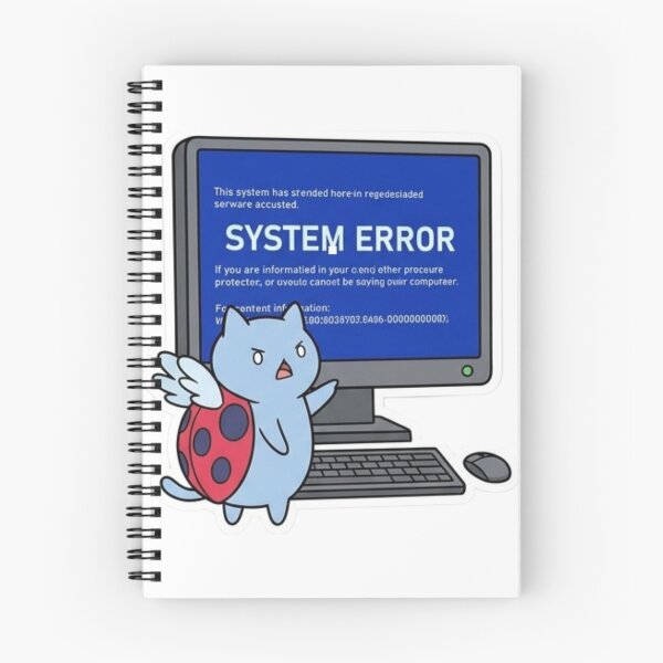 Item preview, Funny Programmer Gift System Error Blue Screen Cat BSOD  Kawaii Developer Humor Shirt Windows Error Gift designed and sold by Dev Mode.