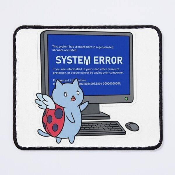 Item preview, Funny Programmer Gift System Error Blue Screen Cat BSOD  Kawaii Developer Humor Shirt Windows Error Gift designed and sold by Dev Mode.