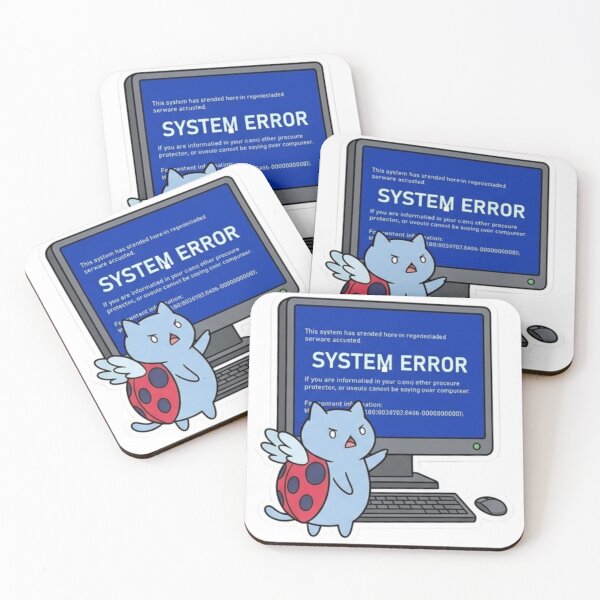 Item preview, Funny Programmer Gift System Error Blue Screen Cat BSOD  Kawaii Developer Humor Shirt Windows Error Gift designed and sold by Dev Mode.