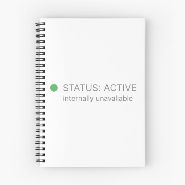 Item preview, Status Active Dead Inside Funny Remote Work Satire designed and sold by PixelPublishing.