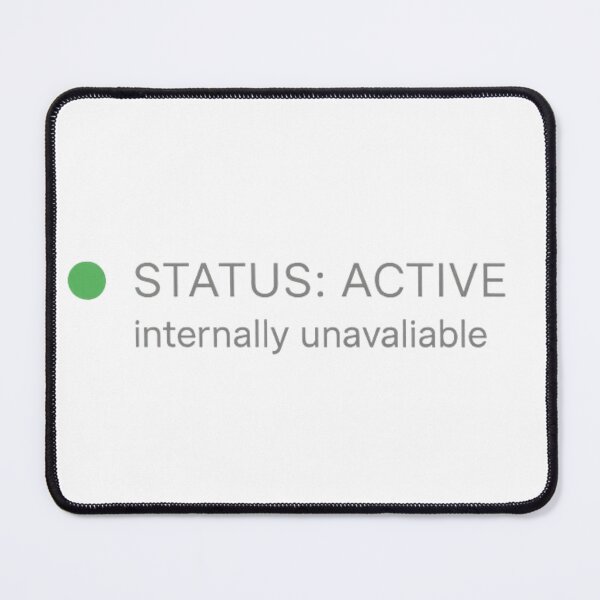 Item preview, Status Active Dead Inside Funny Remote Work Satire designed and sold by PixelPublishing.