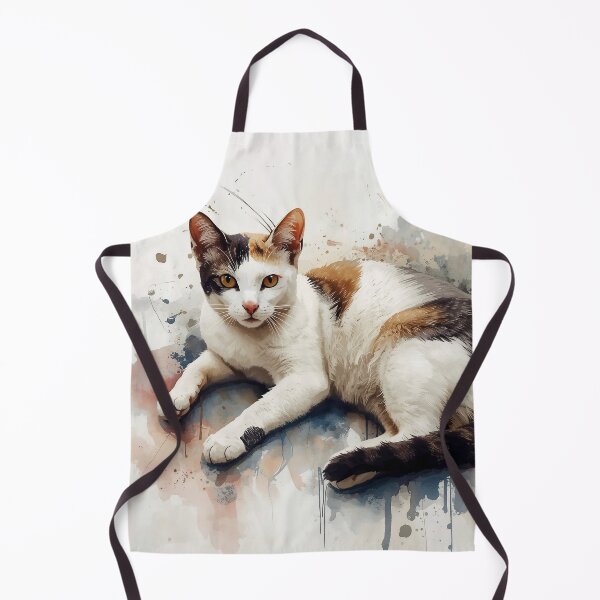 Item preview, Charming Calico Cat Watercolor Art Print designed and sold by Paolo-Bandal.