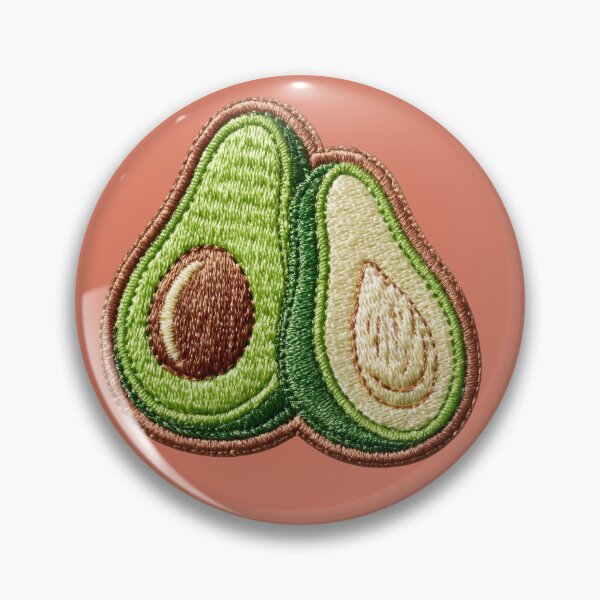 Item preview, Embroidered Avocado Patch Art designed and sold by MegaNovaArt.