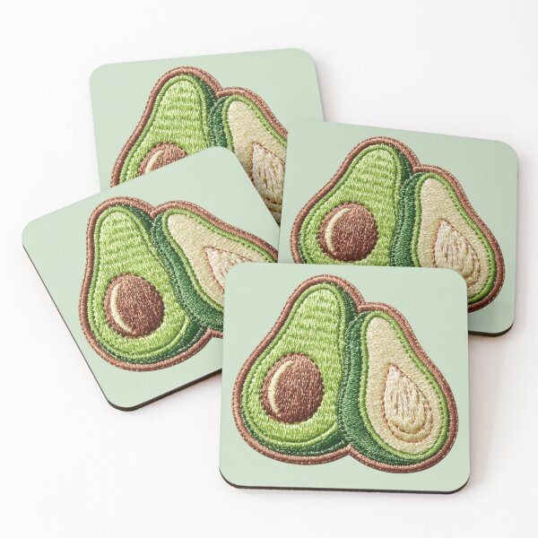 Item preview, Embroidered Avocado Patch Art designed and sold by MegaNovaArt.