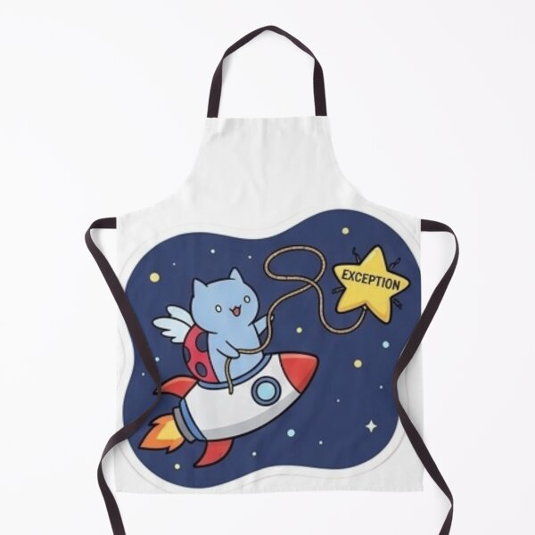 Item preview, Funny Programmer Gift Exception Caught Cat Rocket Space  Kawaii Try Catch Developer Humor Shirt Coder Gift designed and sold by Dev Mode.