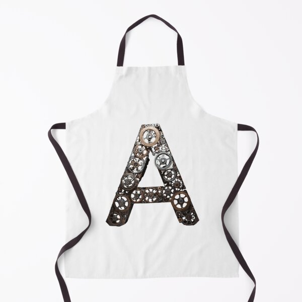 Item preview, A Letter Gear Design | Industrial Alphabet Art | Mechanical Monogram Graphic designed and sold by Baby Adee Collective.