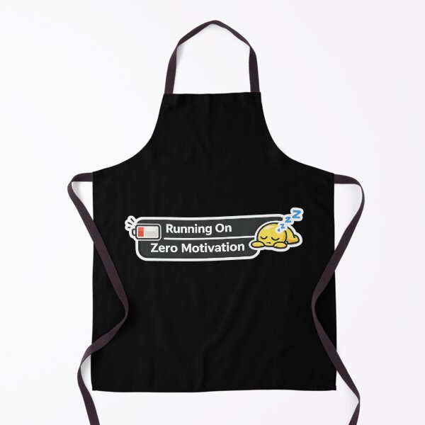 Item preview, Running on Zero Motivation – Funny Low Energy Meme Design designed and sold by rigelcreation.