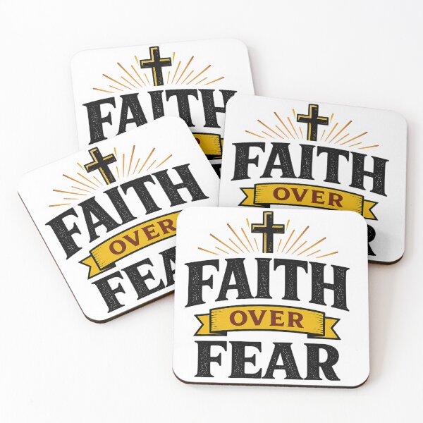 Item preview, Faith Over Fear Christian Sticker designed and sold by Omanut Studio — By Ashwin..