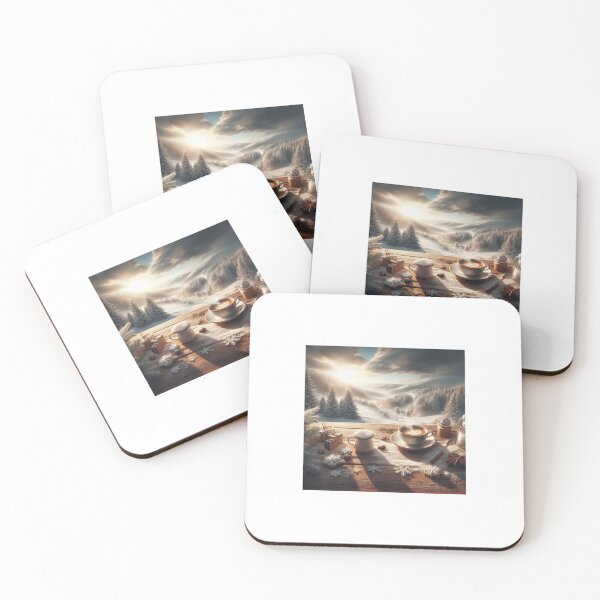 Item preview, Winter Coffee Cup Snow Cozy Scene designed and sold by MMV2612.
