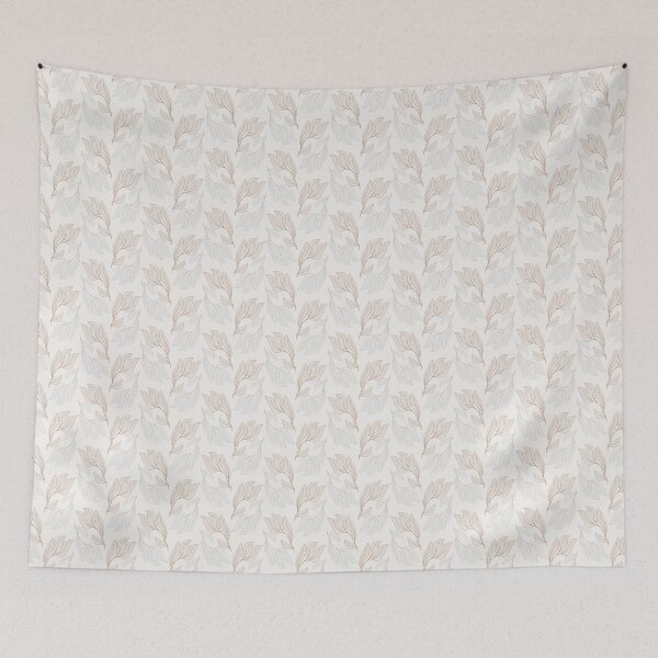 Item preview, Minimalist Botanical Leaves Pattern - Elegant Earthy Boho Line Art designed and sold by Eswa World | Store.