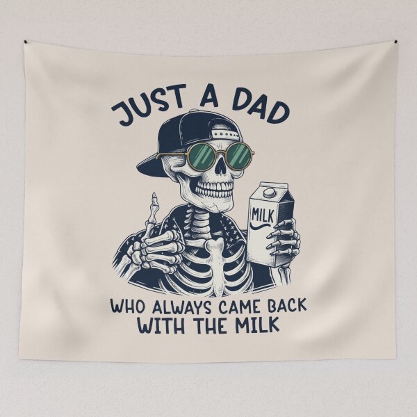 Item preview, Just A Dad Who Always Came Back With The Milk, Funny Dad, Father’s Day, Skeleton Daddy designed and sold by toongstudio.