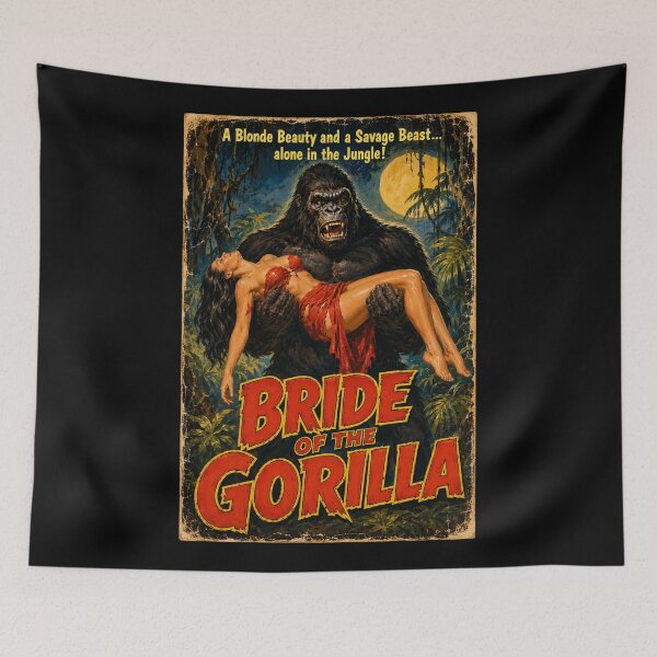 Item preview, Bride of the Gorilla - Cult 50s Sci Fi B Movie T-Shirt designed and sold by FilMate.