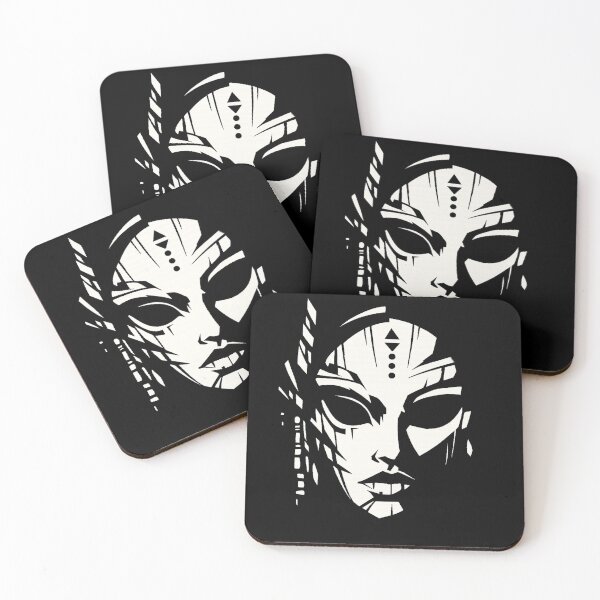 Item preview, Tribal Mask Face Art - Abstract Warrior Mask Graphic designed and sold by JonelCrafts.