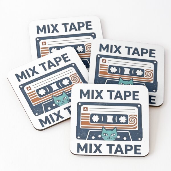 Item preview, Funny Cat Gift Mix Tape Retro Cassette Cat Lover Shirt  80s Music Cat Gift Vintage Music Cat Mom Gift designed and sold by Dev Mode.