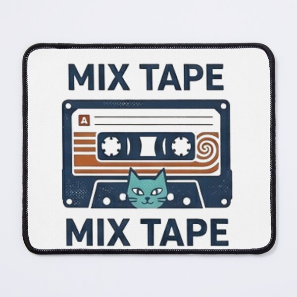 Item preview, Funny Cat Gift Mix Tape Retro Cassette Cat Lover Shirt  80s Music Cat Gift Vintage Music Cat Mom Gift designed and sold by Dev Mode.