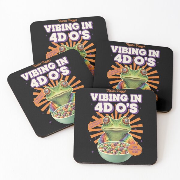 Item preview, Vibing In 4D Os Tripster Froggys Rave Trippy designed and sold by LuminOrb.