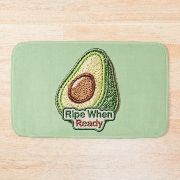 Item preview, Ripe When Ready Avocado Embroidery Patch designed and sold by MegaNovaArt.