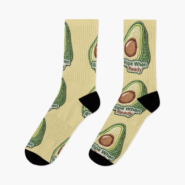 Item preview, Ripe When Ready Avocado Embroidery Patch designed and sold by MegaNovaArt.