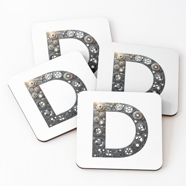 Item preview, D Letter Gear Design | Mechanical Initial Artwork | Industrial Engineering Graphic designed and sold by Baby Adee Collective.