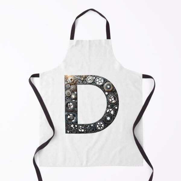 Item preview, D Letter Gear Design | Mechanical Initial Artwork | Industrial Engineering Graphic designed and sold by Baby Adee Collective.