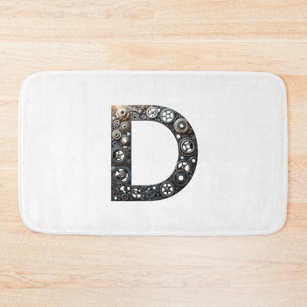 Item preview, D Letter Gear Design | Mechanical Initial Artwork | Industrial Engineering Graphic designed and sold by Baby Adee Collective.
