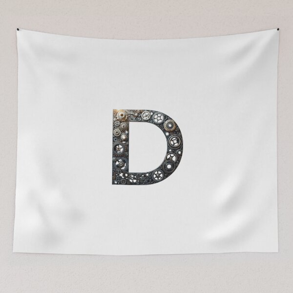 Item preview, D Letter Gear Design | Mechanical Initial Artwork | Industrial Engineering Graphic designed and sold by Baby Adee Collective.