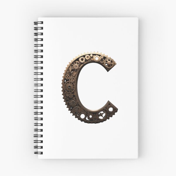 Item preview, C Letter Gear Design | Industrial Mechanical Monogram | Engineering Art designed and sold by Baby Adee Collective.