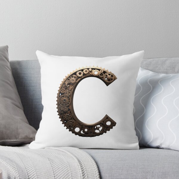 Item preview, C Letter Gear Design | Industrial Mechanical Monogram | Engineering Art designed and sold by Baby Adee Collective.