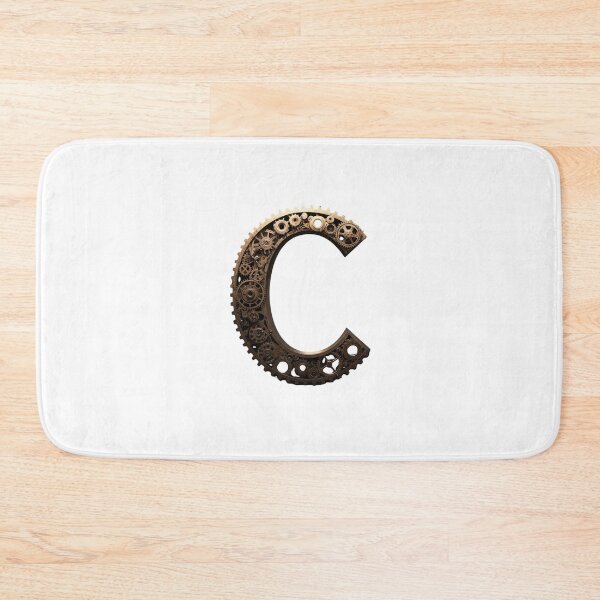 Item preview, C Letter Gear Design | Industrial Mechanical Monogram | Engineering Art designed and sold by Baby Adee Collective.