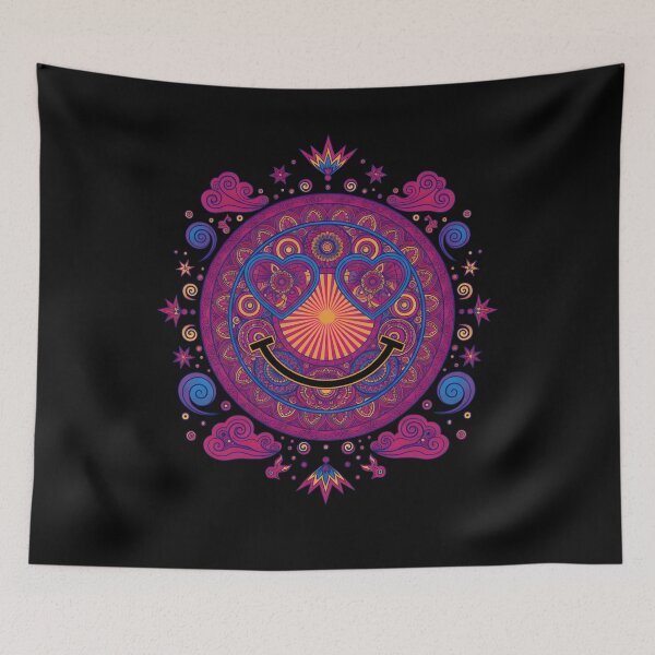 Item preview, trippy festival hippie rave techno designed and sold by LuminOrb.