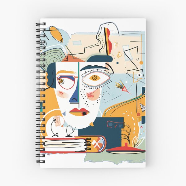 Item preview, Neo Cubist Abstract Portrait Face Surreal Avant Garde Art Print designed and sold by DesignArtist.ia.