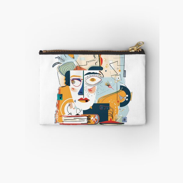 Item preview, Neo Cubist Abstract Portrait Face Surreal Avant Garde Art Print designed and sold by DesignArtist.ia.