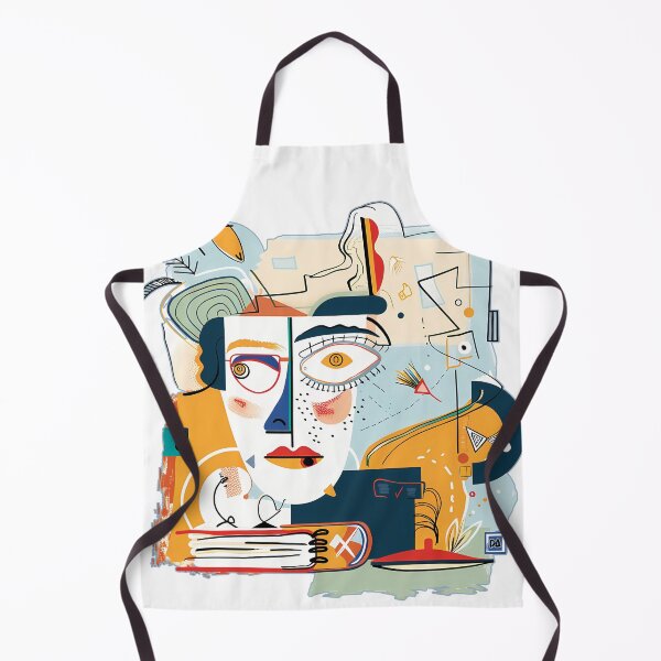 Item preview, Neo Cubist Abstract Portrait Face Surreal Avant Garde Art Print designed and sold by DesignArtist.ia.