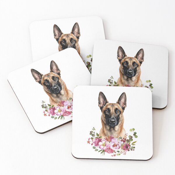 Item preview, Watercolor Belgian Malinois designed and sold by Liededrom..