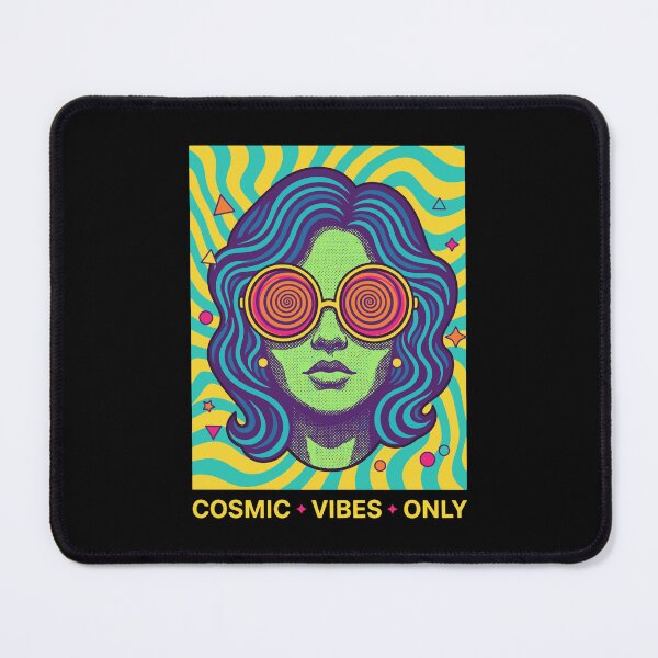 Item preview, trippy festival hippie rave COSMIC VIBES ONLY designed and sold by LuminOrb.