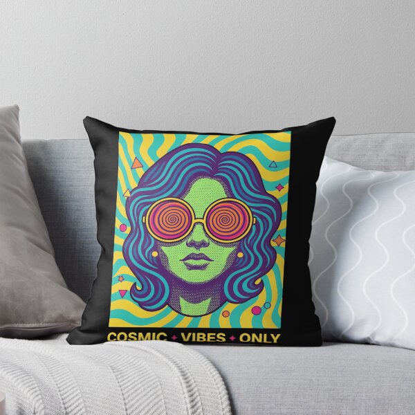 Item preview, trippy festival hippie rave COSMIC VIBES ONLY designed and sold by LuminOrb.