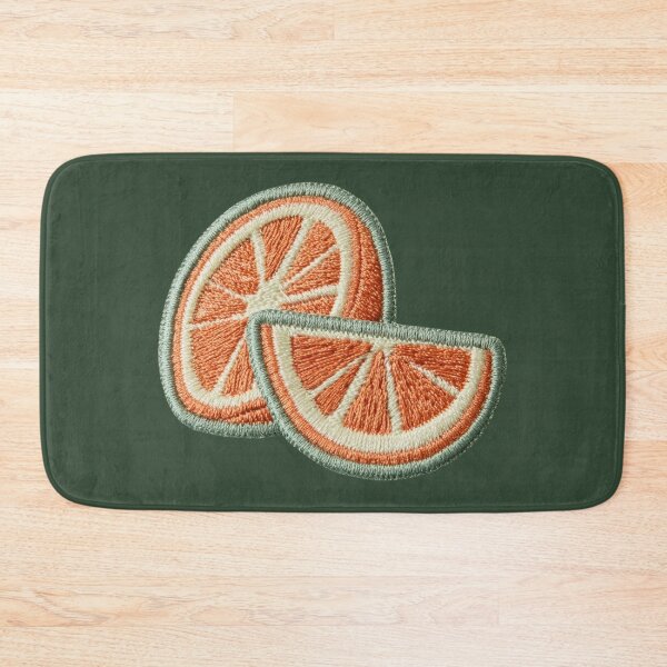 Item preview, Embroidered Orange Slice Patch Art designed and sold by MegaNovaArt.