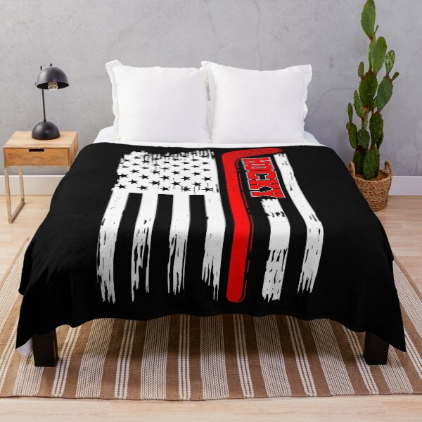 Item preview, Patriotic Distressed American Flag Hockey Stick designed and sold by Gravelpeak Co..