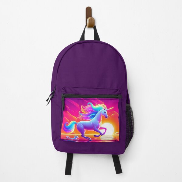 Item preview, Unicorn and Cat – Dreamlike Neon Fantasy Art designed and sold by Dogandesighn.