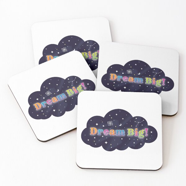 Item preview, Dream Big Galaxy Cloud Sticker designed and sold by IndiePoppySeeds.