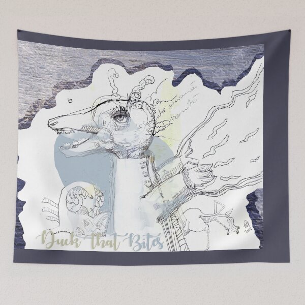 Item preview, The Duck That Bites - A Little Nonsense In The Tale (Drawing by ACCI) designed and sold by VanyssaGraphics.