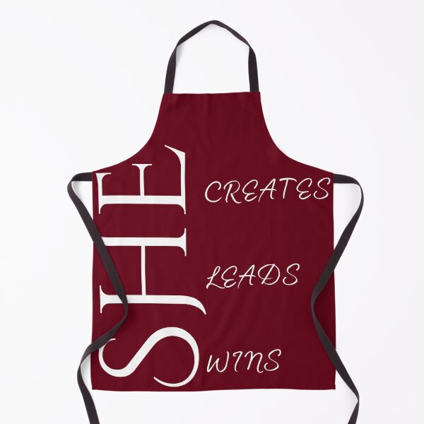 Item preview, SHE Creates Leads Wins | White Vertical Elegant Typography designed and sold by Typomuse-studio.